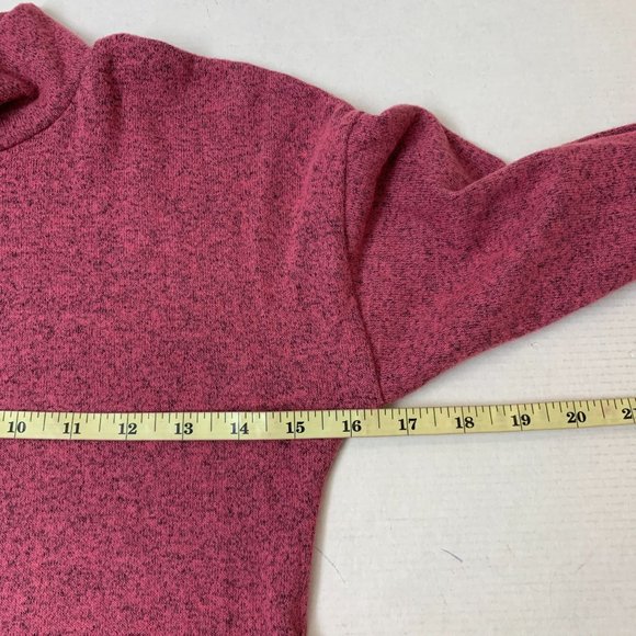 Ten Sixty Sherman Girls Nordstrom Mock Neck Skater Dress Large Dark Pink - Picture 9 of 9